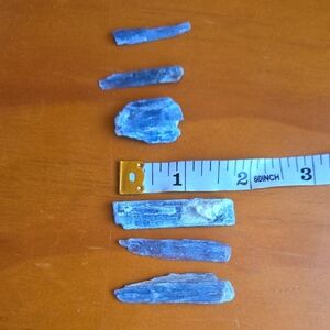 Raw Blue Kyanite Crystal Set (6 Pieces) - Natural Healing Stones